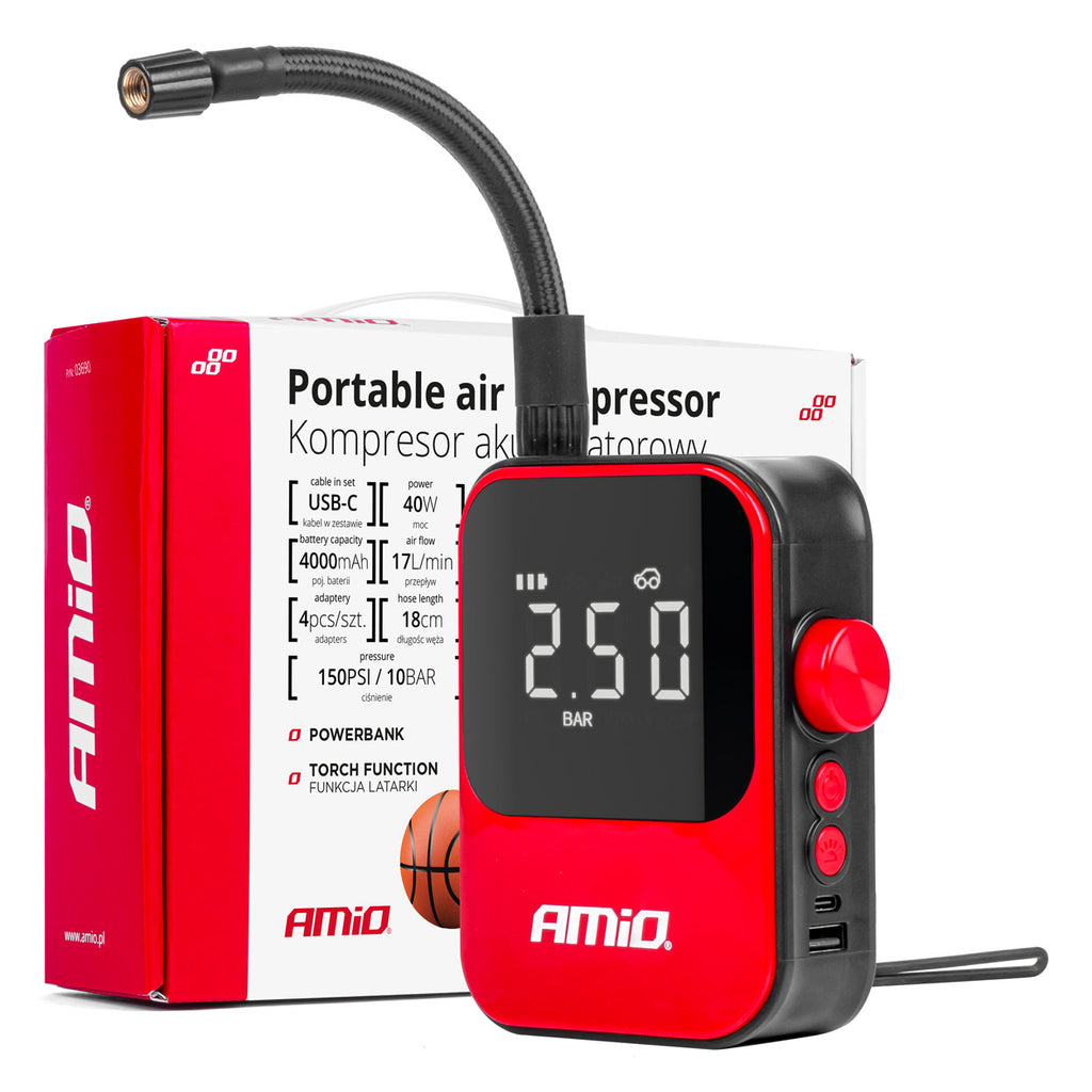 Draadloze luchtcompressor AMiO 03690 - AMiO 03690 - afbeelding 1