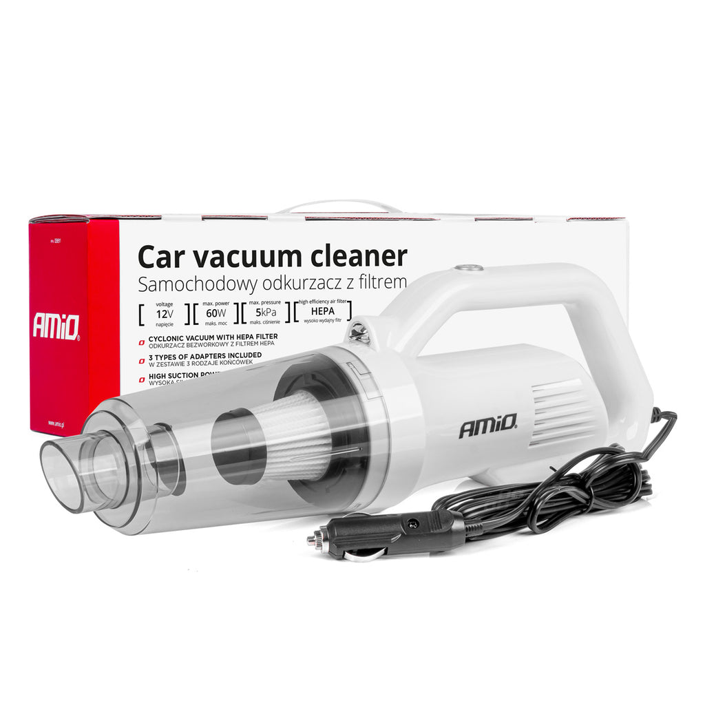 Autostofzuiger 12V 60W HEPA 5kPa AMiO 03691 - AMiO 03691 - afbeelding 1