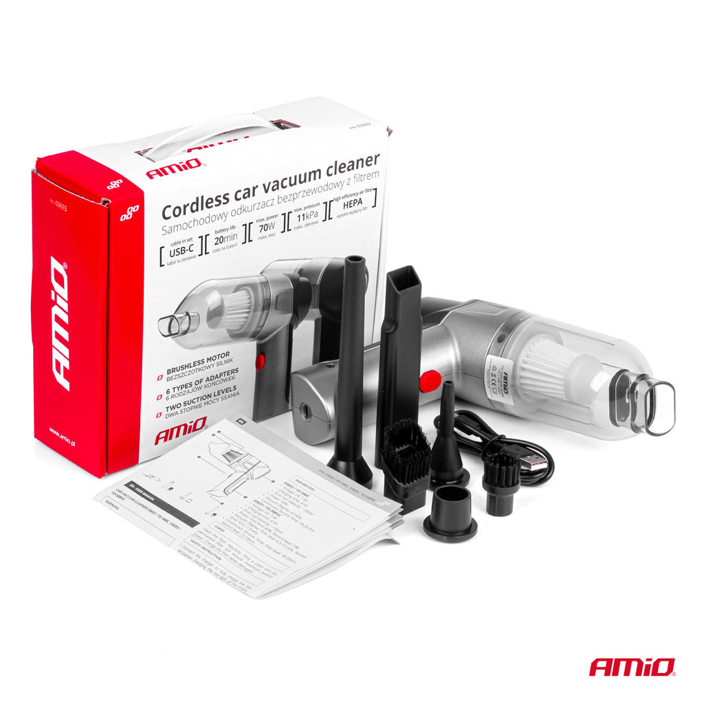 Draadloze autostofzuiger HEPA AMiO 03693 - AMiO 03693 - afbeelding 8