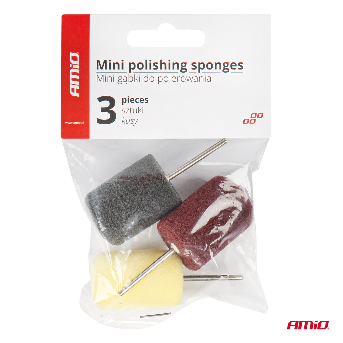 Mini polijstsponzen AMiO 03716 - AMiO 03716 - afbeelding 2