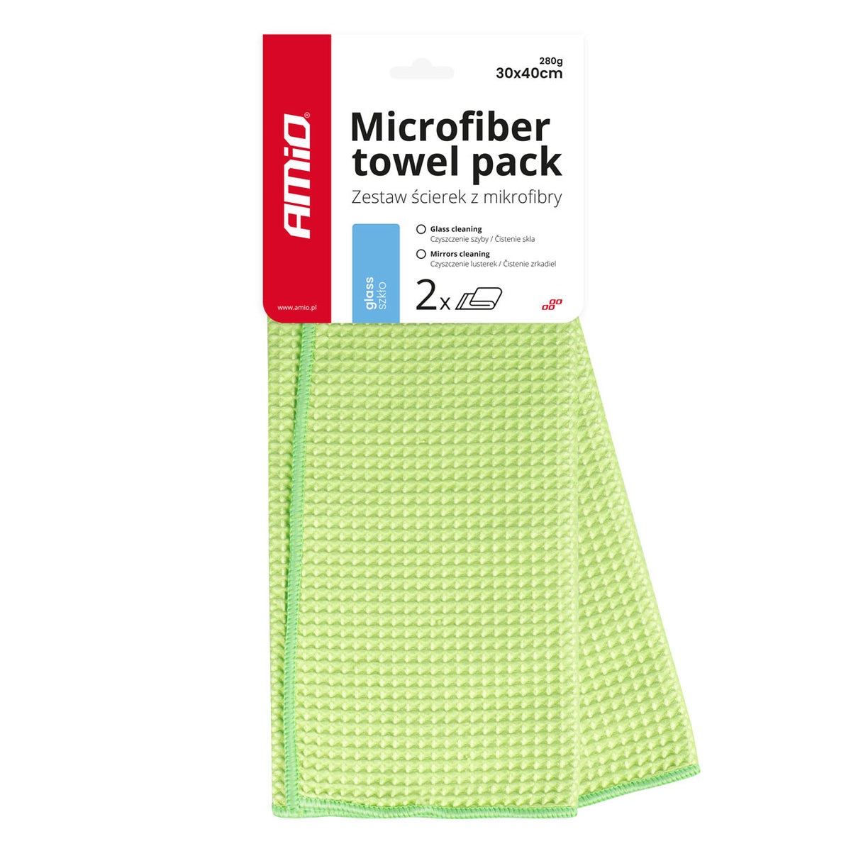 Microvezel poetsdoek voor grove onzuiverheden 30x40cm 280g AMiO 03734 - AMiO 03734 - afbeelding 2