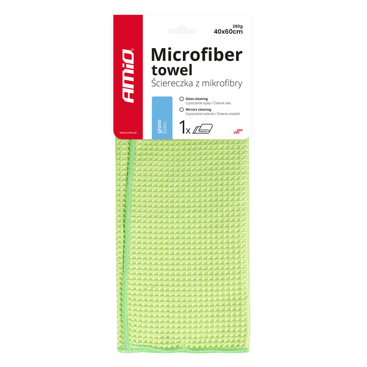 Microvezel poetsdoek voor grove onzuiverheden 40x60cm 280g AMiO 03735 - AMiO 03735 - afbeelding 1