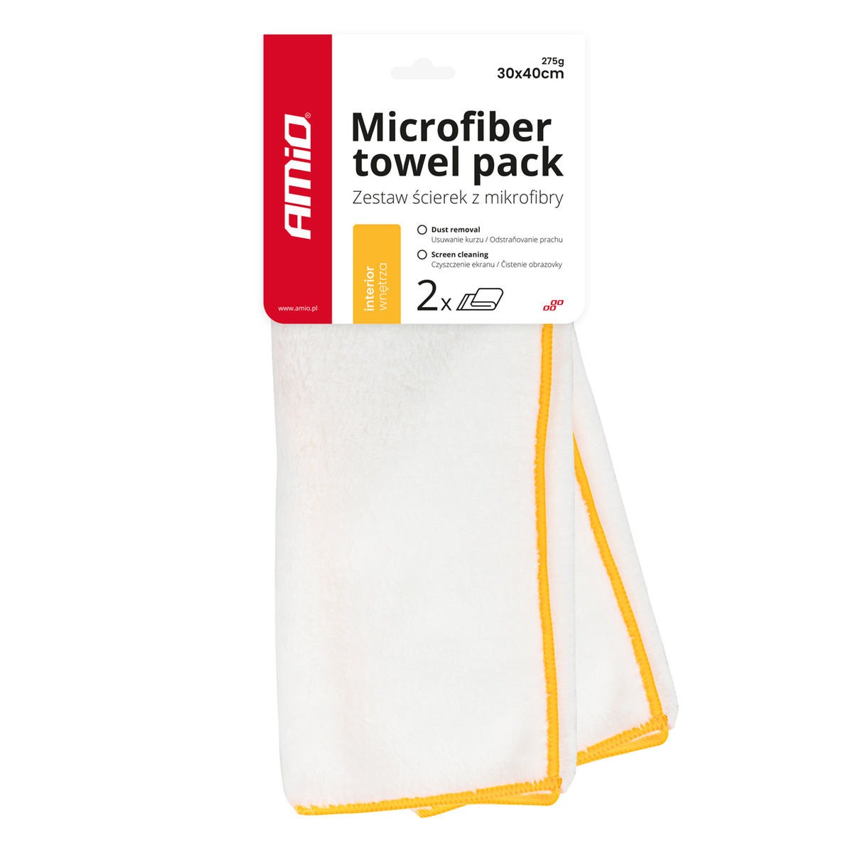 Microvezeldoek voor binnen 30x40cm 275g AMiO 03740 - AMiO 03740 - afbeelding 1