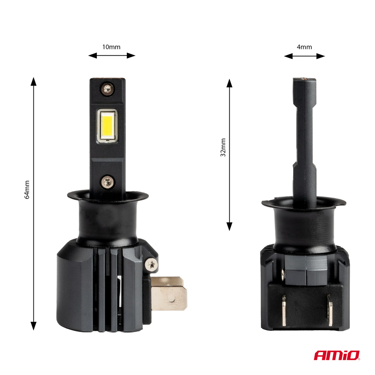 LED Koplampen X4-serie AVIATOR H3 6500K max 44W AMiO 03762 - AMiO 03762 - afbeelding 3