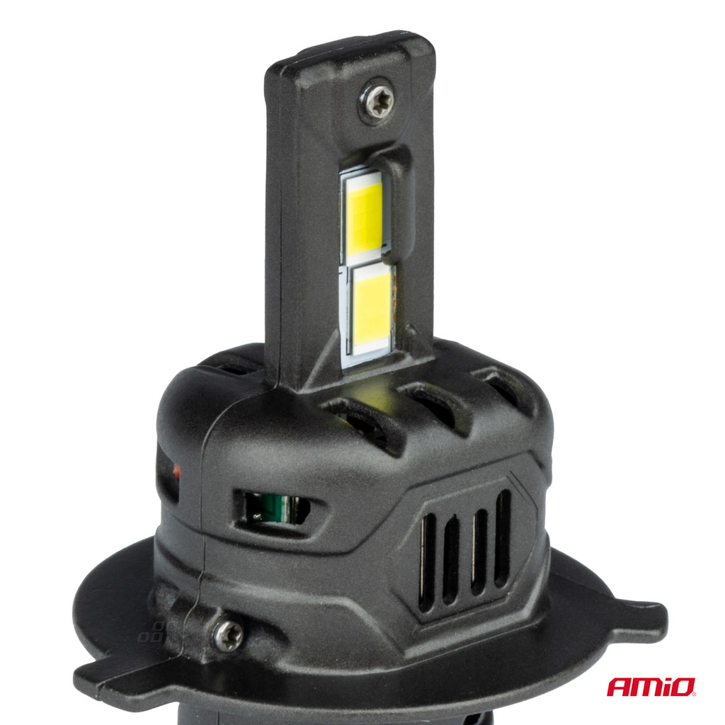 LED Koplampen X4-serie AVIATOR H4/H19 6500K max 44W AMiO 03763 - AMiO 03763 - afbeelding 2