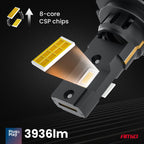 LED Koplampen X4-serie AVIATOR H7/H18 6500K max 44W AMiO 03764 - AMiO 03764 - afbeelding 8