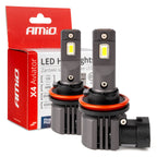 LED Koplampen X4-serie AVIATOR H8/H9/H11/H16 6500K max 44W AMiO 03765 - AMiO 03765 - afbeelding 1