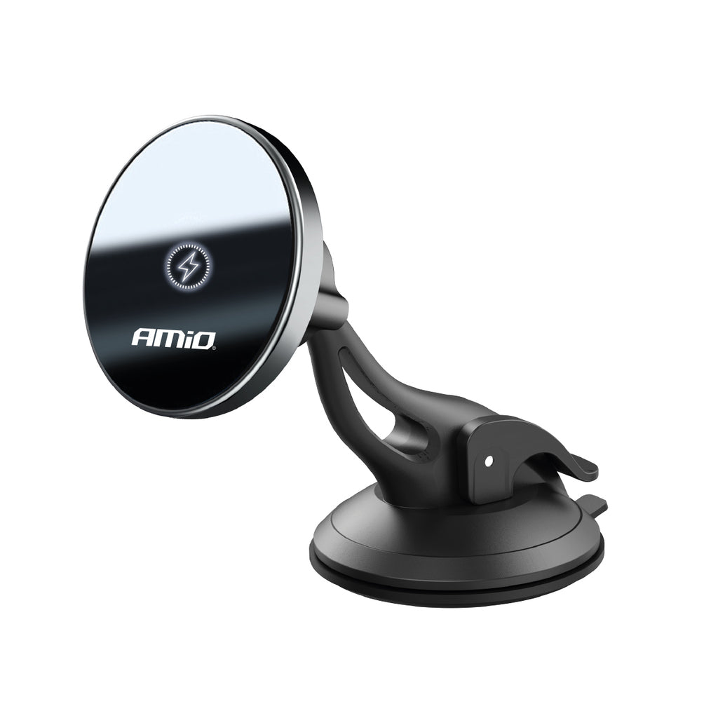 Zuignap Telefoonhouder met Draadloze Oplader My Mag 15W AMiO 03775 - AMiO 03775 - afbeelding 1
