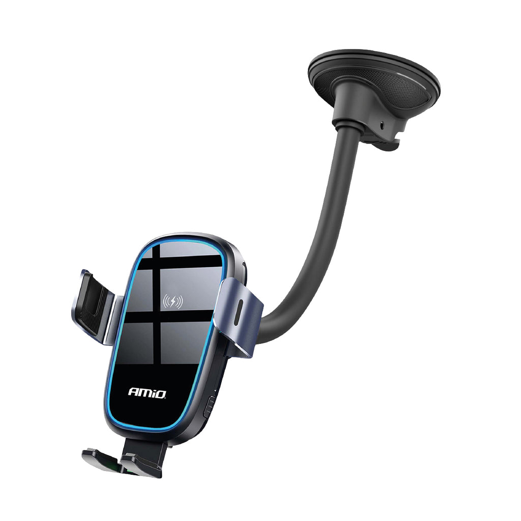 Zuignap Telefoonhouder met Draadloze Oplader 15W AMiO 03780 - AMiO 03780 - afbeelding 1