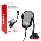 Zuignap Telefoonhouder met Draadloze Oplader 15W AMiO 03780 - AMiO 03780 - afbeelding 3