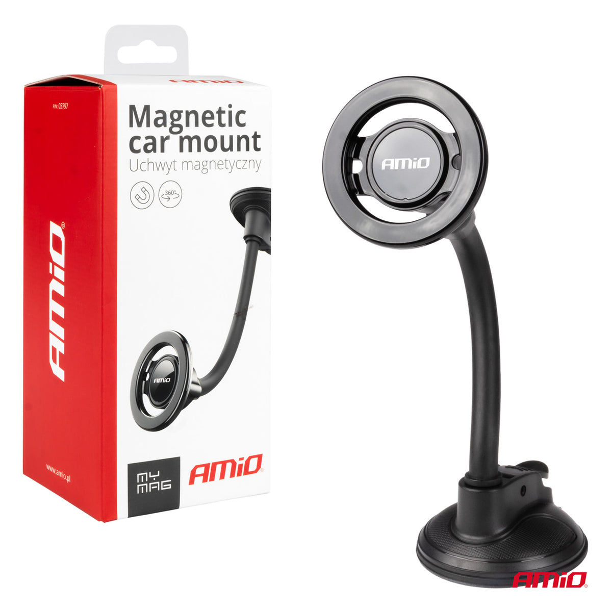 Zuignap Telefoonhouder My Mag AMiO 03797 - AMiO 03797 - afbeelding 3