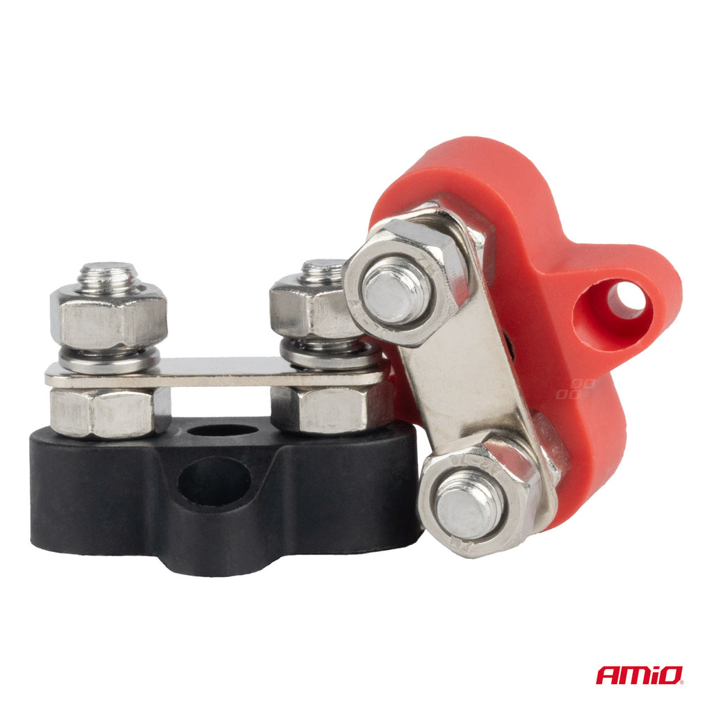 Busbar batterijconnector distributieblok dubbele set max 48V M8 AMiO 03806 - AMiO 03806 - afbeelding 2