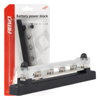 Grondverdeelblok plus rail M6 12V - 48V 150A AMiO 03808 - AMiO 03808 - afbeelding 4