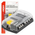 Zekeringkastset met nulleiding 6 doppen AMiO 03833 - AMiO 03833 - afbeelding 1
