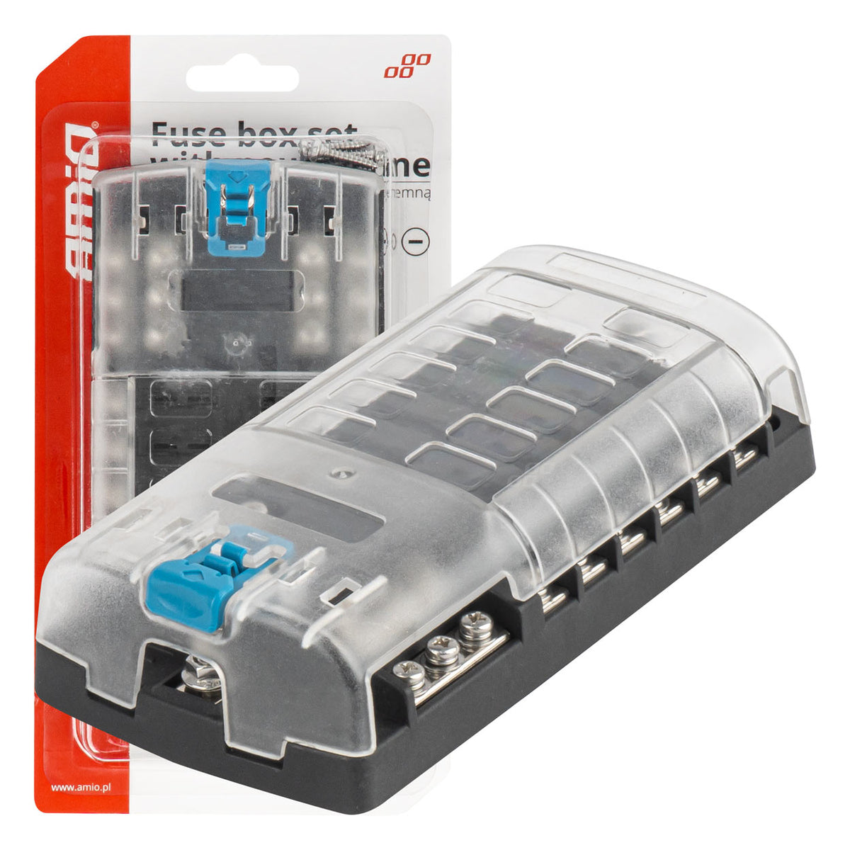 Zekeringkastset met nulleiding 12 doppen AMiO 03834 - AMiO 03834 - afbeelding 1