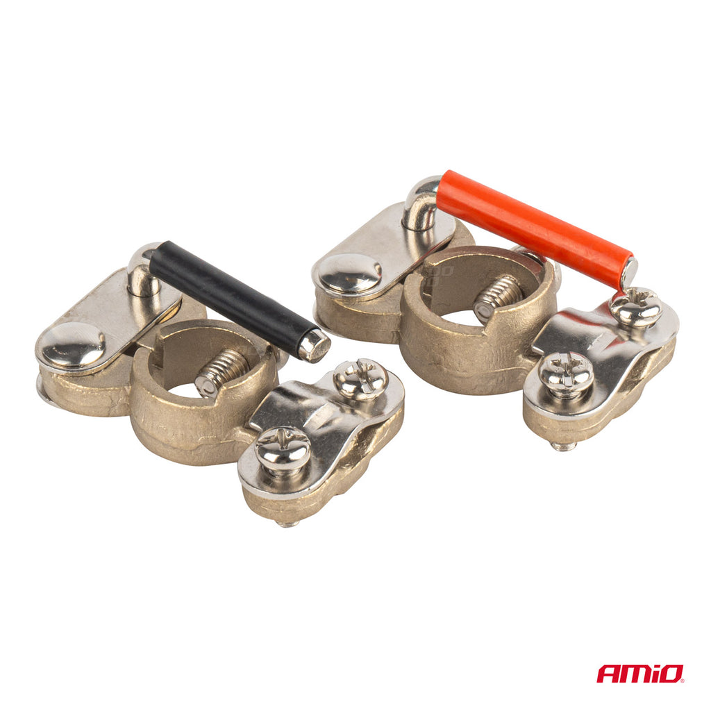 Messing accupolen 2 stuks. 600A AMiO 03846 - AMiO 03846 - afbeelding 2