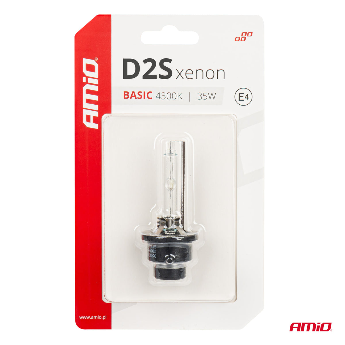 Xenon lamp type D2S 35W 4300K AMiO BASIC blister 03860 - AMiO 03860 - afbeelding 5