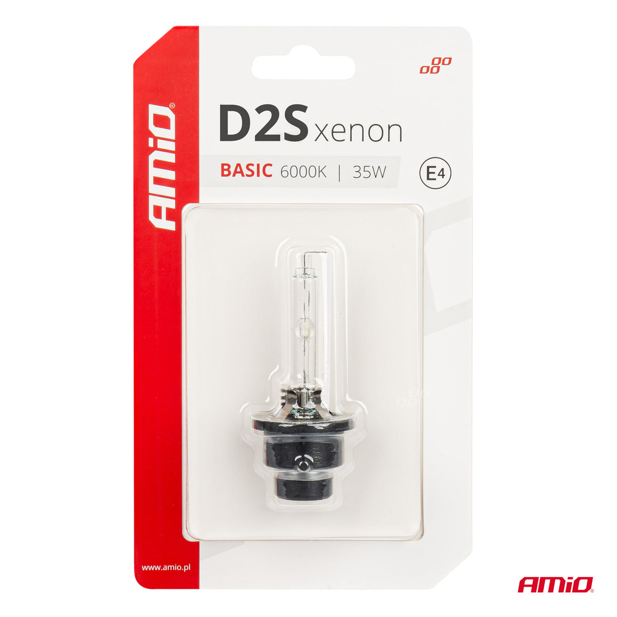 Xenon lamp type D2S 35W 6000K AMiO BASIC blister 03861 - AMiO 03861 - afbeelding 5