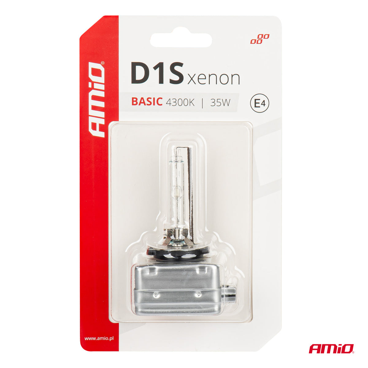Xenon lamp type D1S 35W 4300K AMiO BASIC blister 03863 - AMiO 03863 - afbeelding 4