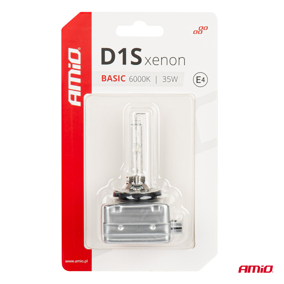 Xenon lamp type D1S 35W 6000K AMiO BASIC blister 03864 - AMiO 03864 - afbeelding 4