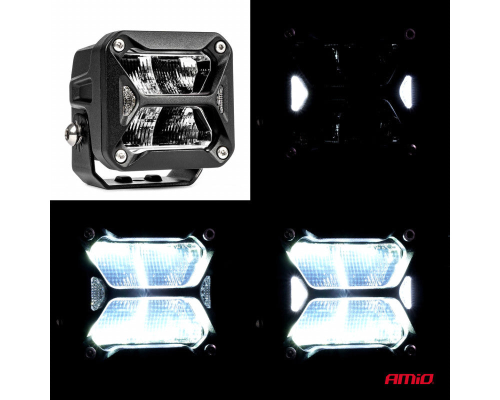 LED werklamp PRO-serie, 1800 lumen, 6000K wit, afm. 82x78x76mm