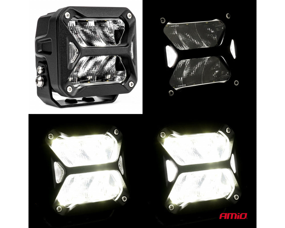LED werklamp PRO-serie, 7200 lumen, 6000K wit, afm. 107x102x86mm