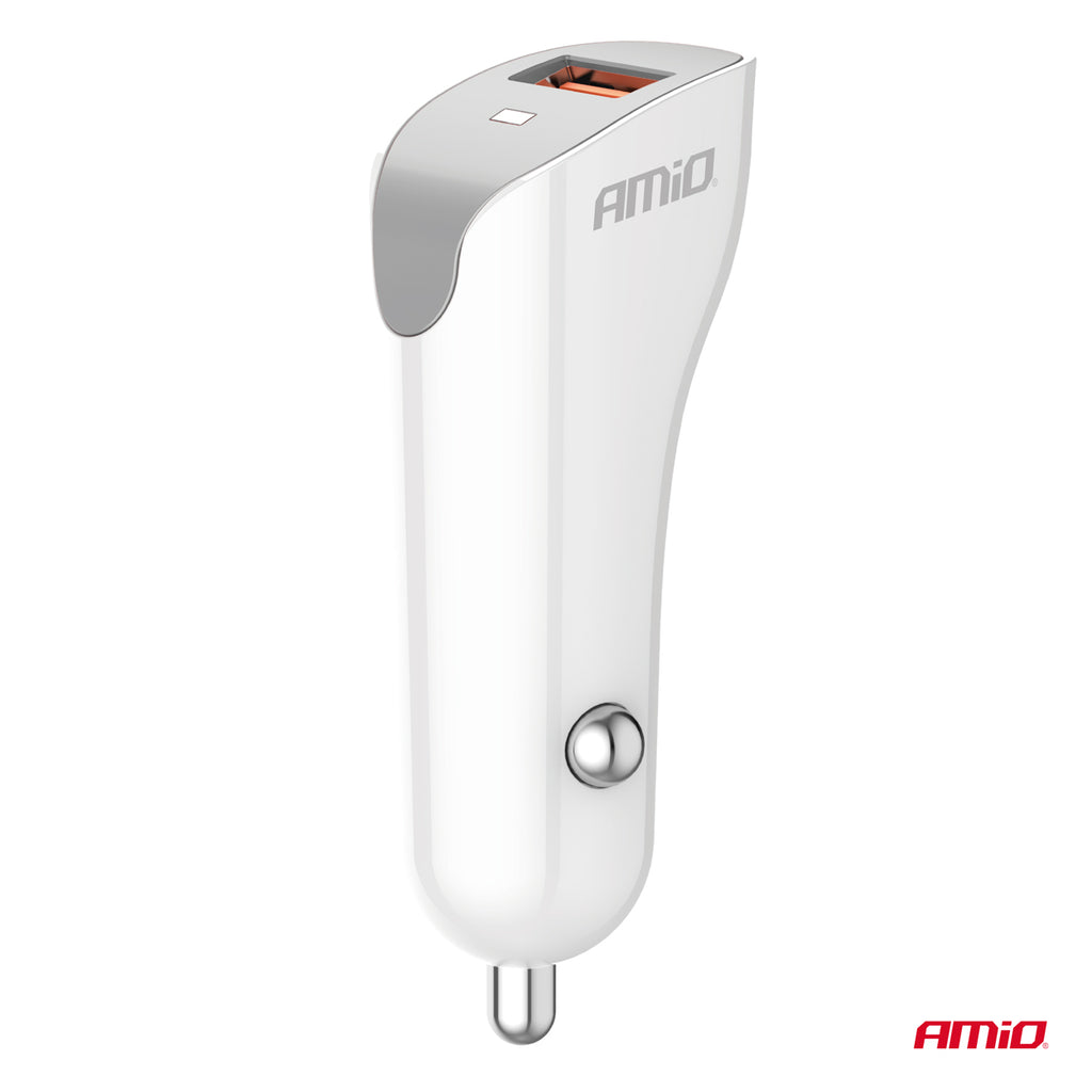 Autolader USB-A 2.1A 12/24V AMiO 03873 - AMiO 03873 - afbeelding 2