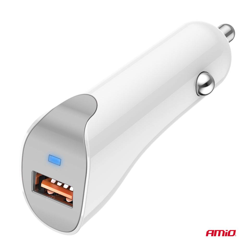 Autolader USB-A 2.1A 12/24V AMiO 03873 - AMiO 03873 - afbeelding 3