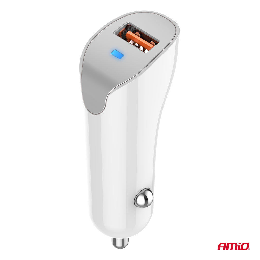 Autolader USB-A 2.1A 12/24V AMiO 03873 - AMiO 03873 - afbeelding 4