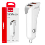 Autolader 2x USB-A 2.1A 12/24V AMiO 03874 - AMiO 03874 - afbeelding 1