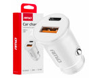 Autolader USB-A + USB-C 20W 12/24V