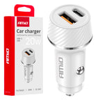 Autolader USB-A + USB-C 20W 12/24V AMiO 03878 - AMiO 03878 - afbeelding 5