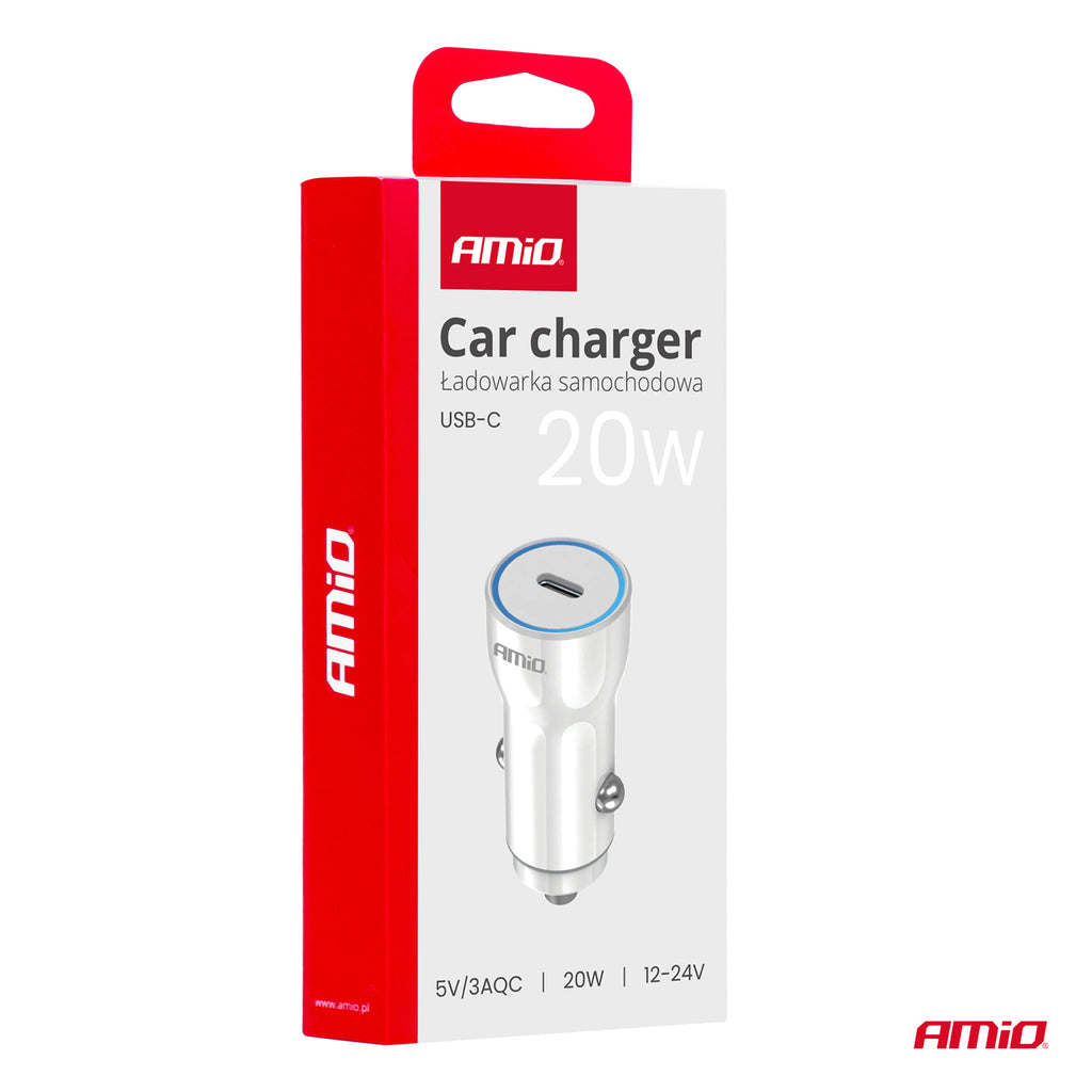 Autolader USB-C 20W 12/24V AMiO 03880 - AMiO 03880 - afbeelding 6