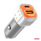 Autolader USB-A + USB-C 38W 12/24V AMiO 03883 - AMiO 03883 - afbeelding 5