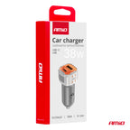 Autolader USB-A + USB-C 38W 12/24V AMiO 03883 - AMiO 03883 - afbeelding 7