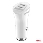 Autolader 2xUSB-C 40W 12/24V AMiO 03884 - AMiO 03884 - afbeelding 2