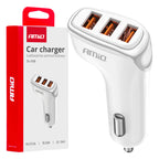 Autolader 3x USB-A 3.1A 12/24V AMiO 03885 - AMiO 03885 - afbeelding 1
