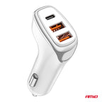 Autolader 2x USB-A + USB-C 38W 12/24V AMiO 03886 - AMiO 03886 - afbeelding 4