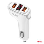 Autolader 2x USB-A + batterijcheck 3.1A 12/24V AMiO 03887 - AMiO 03887 - afbeelding 2