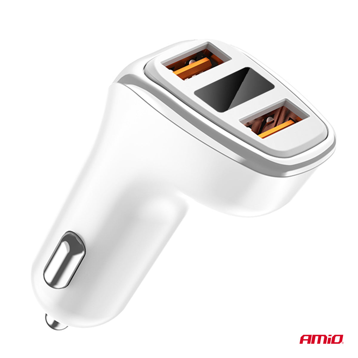 Autolader 2x USB-A + batterijcheck 3.1A 12/24V AMiO 03887 - AMiO 03887 - afbeelding 3