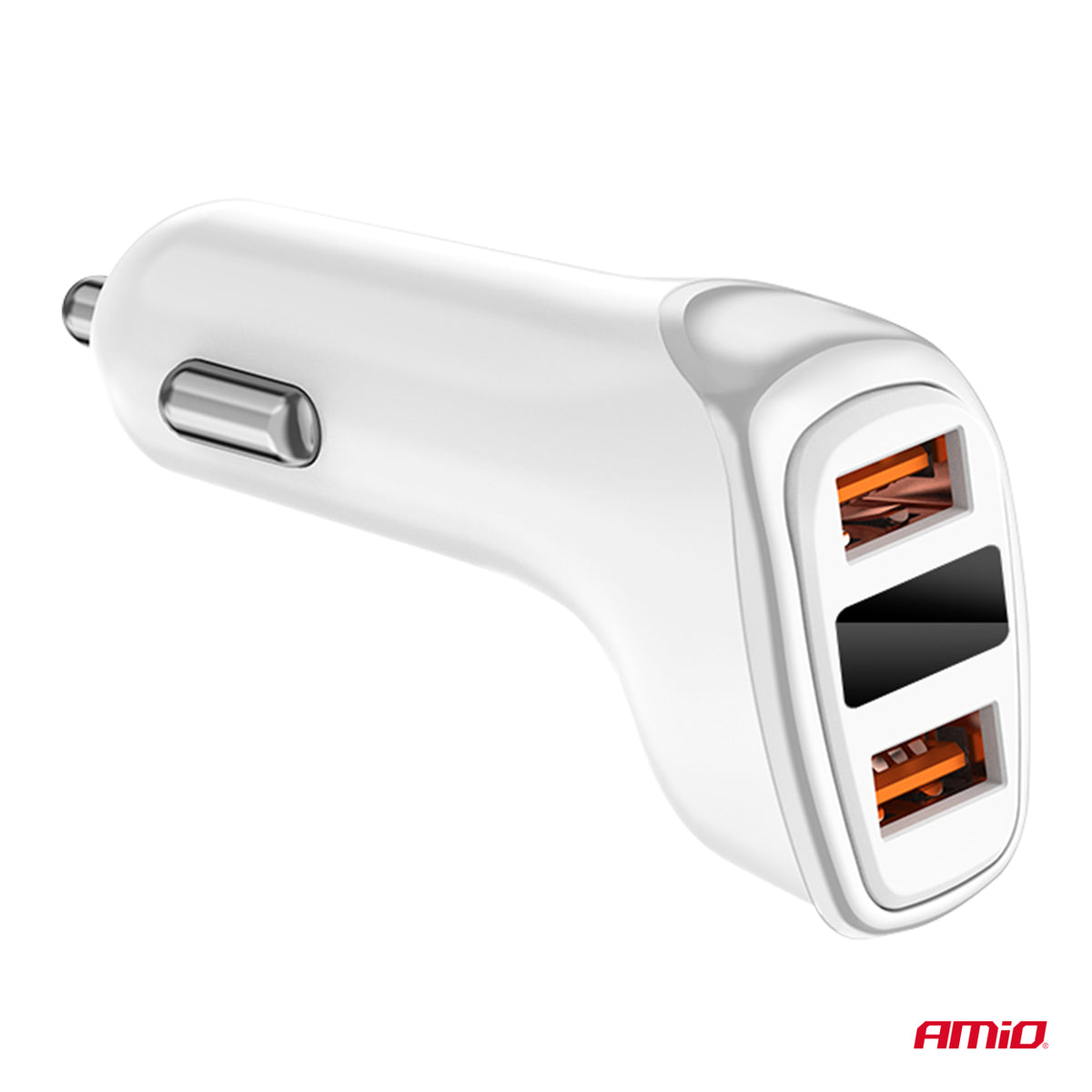 Autolader 2x USB-A + batterijcheck 3.1A 12/24V AMiO 03887 - AMiO 03887 - afbeelding 4
