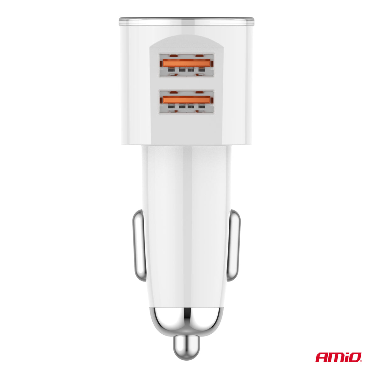 Autolader 2x USB-A 3.4A 12/24V AMiO 03888 - AMiO 03888 - afbeelding 4