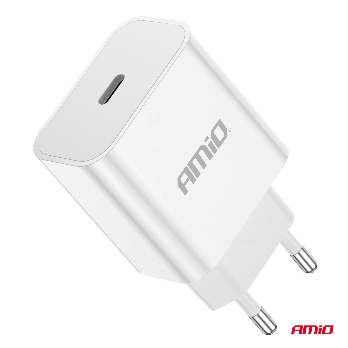 Wandlader USB-C 20W Quick Charge 230V AMiO 03891 - AMiO 03891 - afbeelding 2