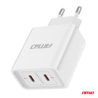 Wandlader 2xUSB-C 40W Quick Charge 230V AMiO 03892 - AMiO 03892 - afbeelding 3