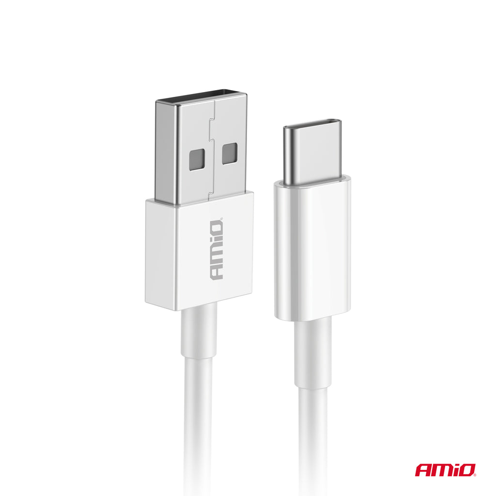 USB naar USB-C kabel 2A 100cm FullLINK AMiO 03893 - AMiO 03893 - afbeelding 3