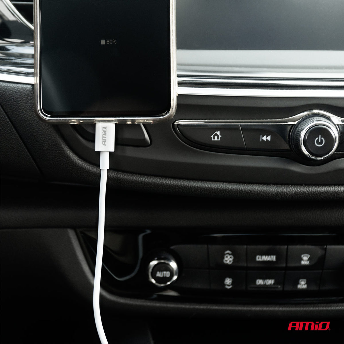USB-C naar USB-C kabel 60W 100cm FullLINK AMiO 03896 - AMiO 03896 - afbeelding 2