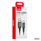 USB naar USB-C kabel 2A 100cm FullLINK AMiO 03899 - AMiO 03899 - afbeelding 4