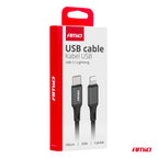 USB-C naar Lightning 20W 100cm FullLINK AMiO 03904 - AMiO 03904 - afbeelding 4