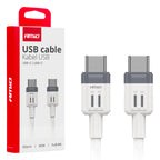 Usb C naar usb C kabel 60W 100cm FullLINK AMiO 03908 - AMiO 03908 - afbeelding 1