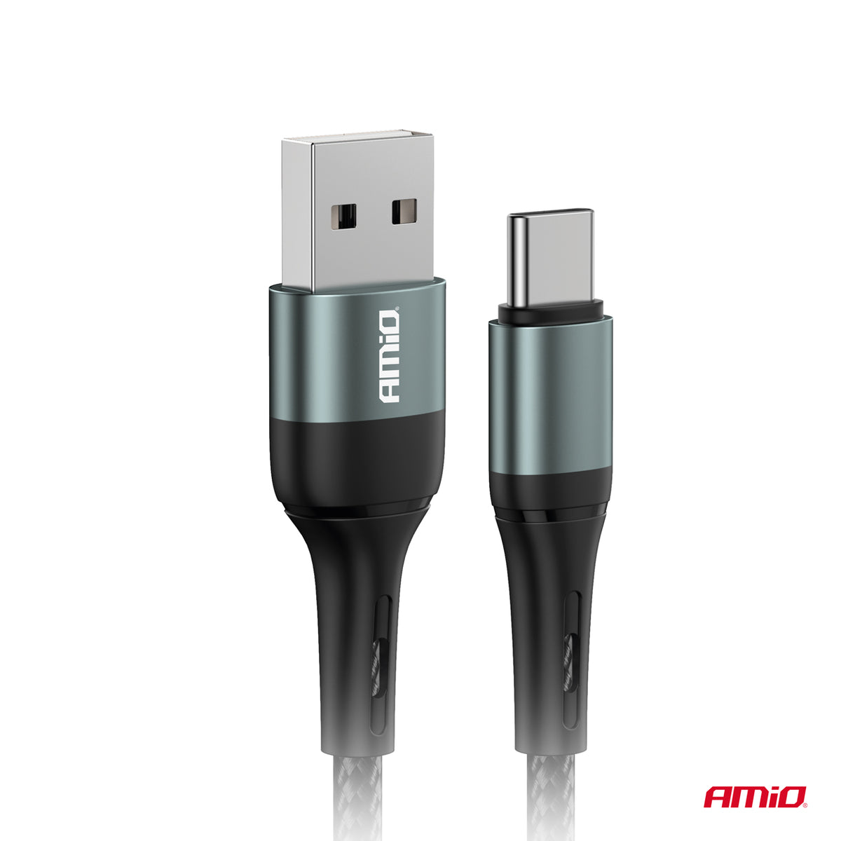 USB naar USB-C kabel 3A 100cm FullLINK AMiO 03911 - AMiO 03911 - afbeelding 2